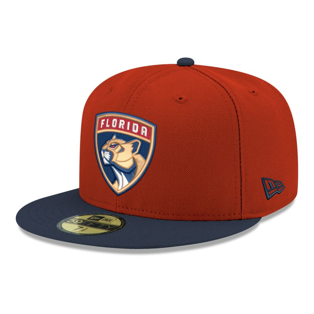 NHL Florida Panthers New Era Core Logo Two-Tone 59FIFTY Fitted Hat