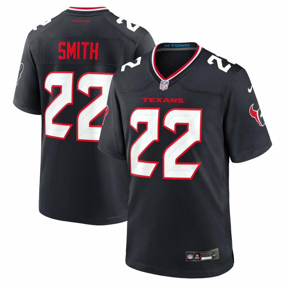 Jaylin Smith Team Game Jersey - Houston Texans Jerseys