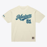 Cream Ichiro Suzuki Seattle Mariners Mitchell & Ness Cooperstown Collection Throwback Name & Number T-Shirt