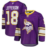 Justin Jefferson Hockey Jersey - Minnesota Vikings Jerseys