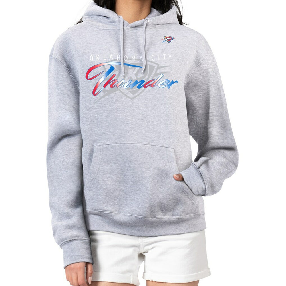 Oklahoma City Thunder G-III 4Her by Carl Banks Women's Shadow Logo Tri-Blend Fleece Hoodie