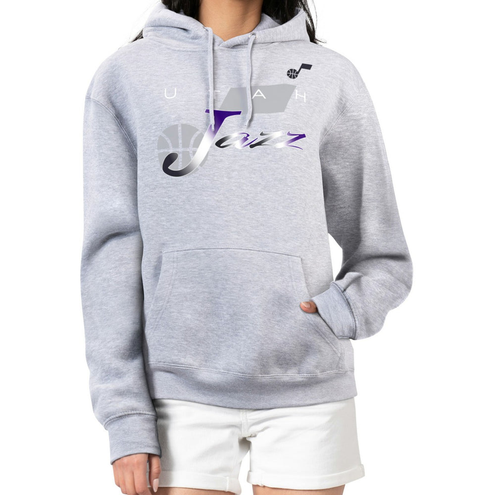 Utah Jazz G-III 4Her by Carl Banks Women's Shadow Logo Tri-Blend Fleece Hoodie