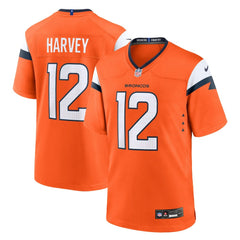 RJ Harvey Team Game Jersey - Denver Broncos Jerseys