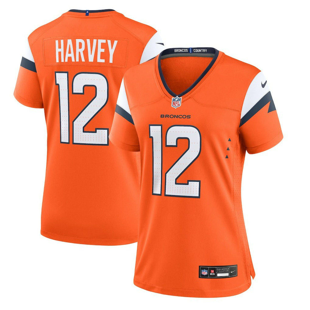RJ Harvey Women's Team Game Jersey - Denver Broncos Jerseys