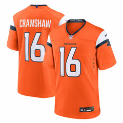 Jeremy Crawshaw Team Game Jersey - Denver Broncos Jerseys