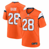 Tyler Badie Team Game Jersey - Denver Broncos Jerseys