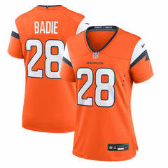 Tyler Badie Women's Team Game Jersey - Denver Broncos Jerseys