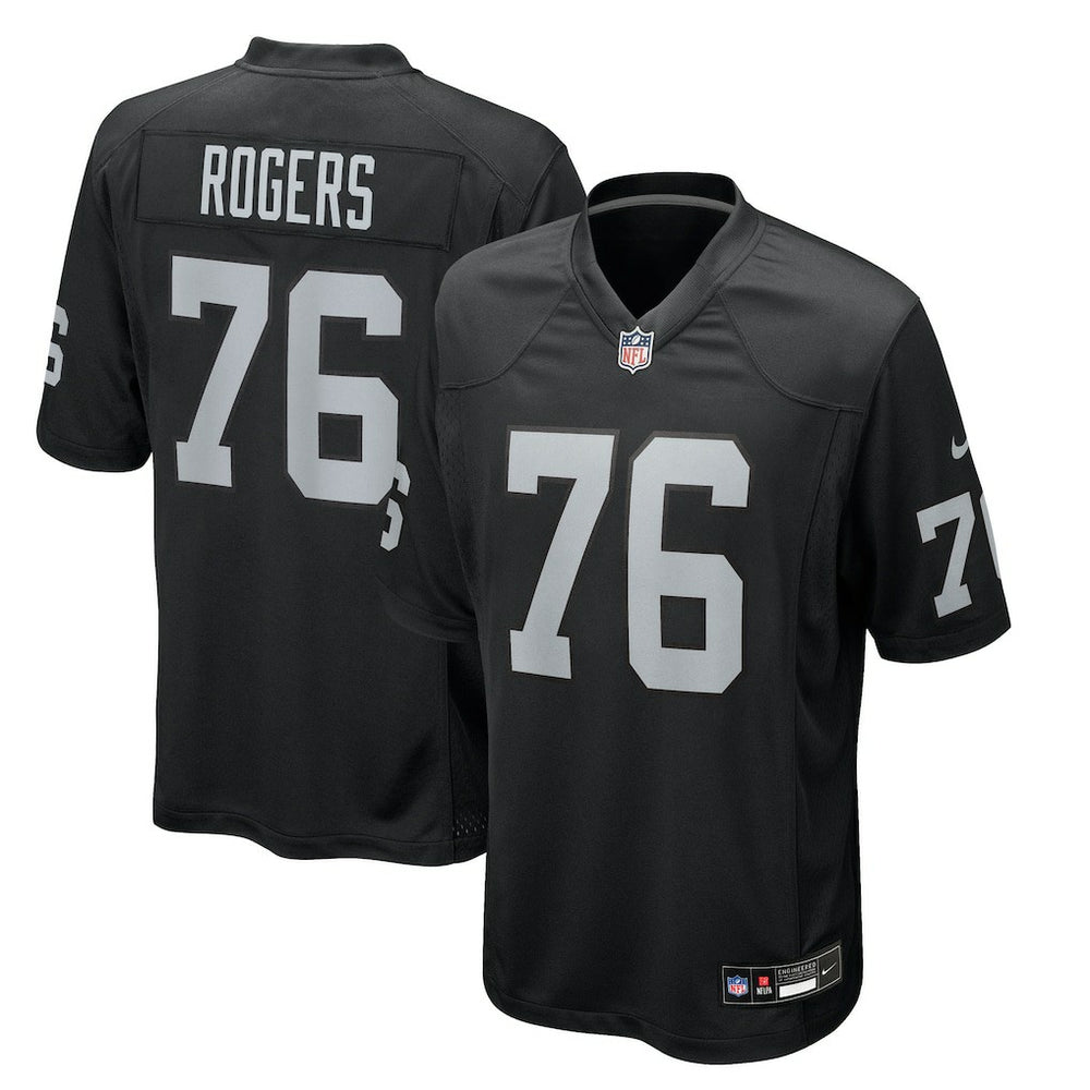 Caleb Rogers Team Game Jersey - Las Vegas Raiders Jerseys