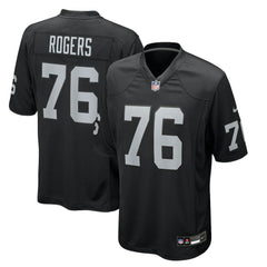 Caleb Rogers Team Game Jersey - Las Vegas Raiders Jerseys