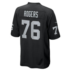 Caleb Rogers Team Game Jersey - Las Vegas Raiders Jerseys