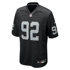 JJ Pegues Team Game Jersey - Las Vegas Raiders Jerseys