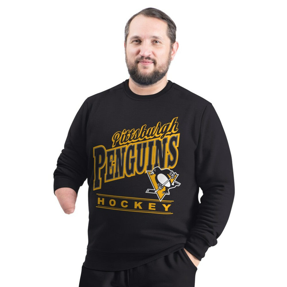 NHL Pittsburgh Penguins G-III Sports by Carl Banks Adaptive Headliner Fleece Sweatshirt