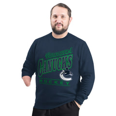 NHL Vancouver Canucks G-III Sports by Carl Banks Adaptive Headliner Fleece Sweatshirt