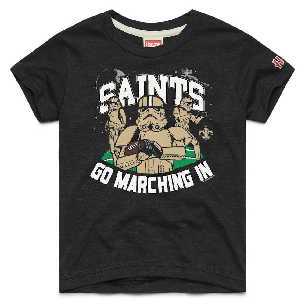 Homage Youth Star Wars x NFL Tri-Blend T-Shirt - New Orleans Saints T-shirts