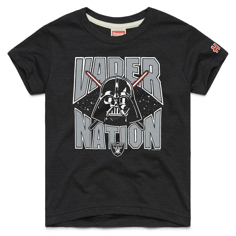 Homage Youth Star Wars x NFL Tri-Blend T-Shirt - Las Vegas Raiders T-shirts