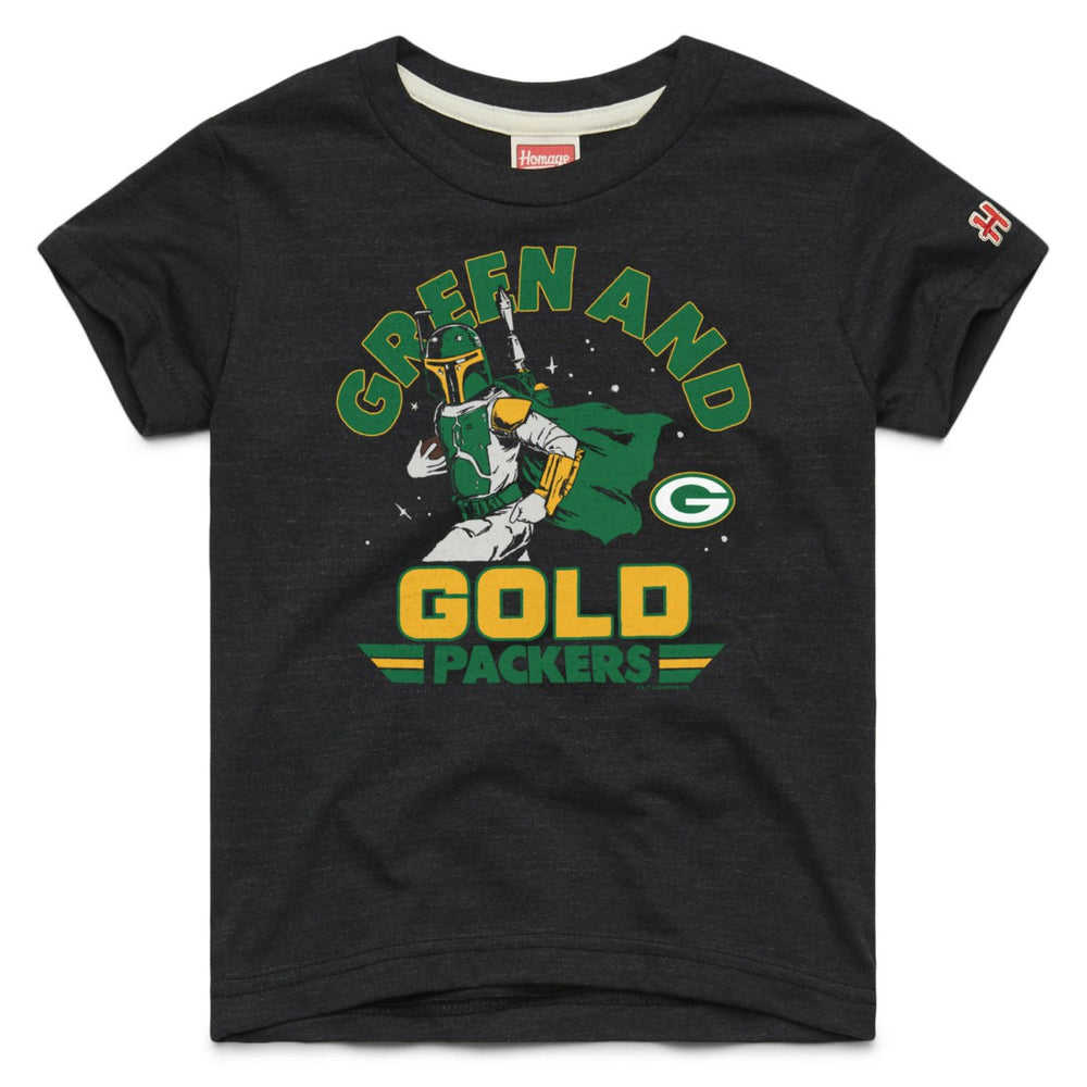 Homage Youth Star Wars x NFL Tri-Blend T-Shirt - Green Bay Packers T-shirts
