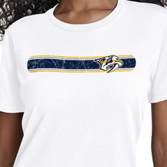 NHL Nashville Predators Starter Women's Team Stripe T-Shirt