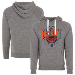 Heather Gray Detroit Tigers Sportiqe Unisex Hello Detroit Olsen Tri-Blend Fleece Hoodie