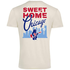 Cream Chicago Cubs Sportiqe Unisex Sweet Home Chicago Comfy Tri-Blend Jersey T-Shirt