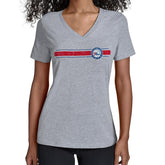 Philadelphia 76ers Starter Women's Team Stripe V-Neck T-Shirt