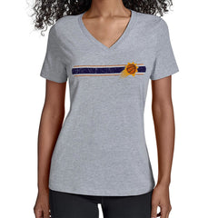 Phoenix Suns Starter Women's Team Stripe V-Neck T-Shirt