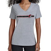 Portland Trail Blazers Starter Women's Team Stripe V-Neck T-Shirt