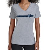 Memphis Grizzlies Starter Women's Team Stripe V-Neck T-Shirt