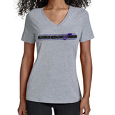 Utah Jazz Starter Women's Team Stripe V-Neck T-Shirt