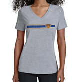 New York Knicks Starter Women's Team Stripe V-Neck T-Shirt