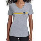 Golden State Warriors Starter Women's Team Stripe V-Neck T-Shirt sale