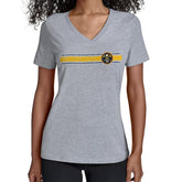 Denver Nuggets Starter Women's Team Stripe V-Neck T-Shirt sale