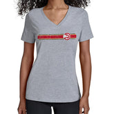 Atlanta Hawks Starter Women's Team Stripe V-Neck T-Shirt