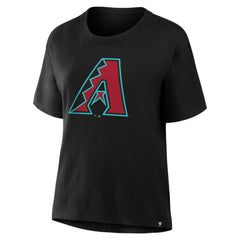 Black Arizona Diamondbacks Women's Scoop Neck T-Shirt