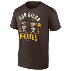 Brown Fernando Tatis Jr. & Jackson Merrill San Diego Padres Player Duo T-Shirt