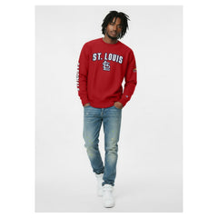 Red St. Louis Cardinals Champion Reverse Weave Chenille Sweatshirt