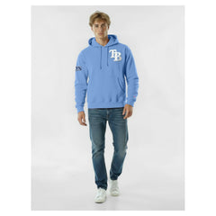 Light Blue Tampa Bay Rays Champion Reverse Weave Chenille Hoodie