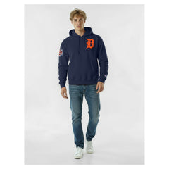Navy Detroit Tigers Champion Reverse Weave Chenille Hoodie