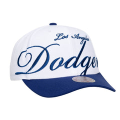 White/Royal Los Angeles Dodgers Mitchell & Ness Unisex XL Script Pro Crown Snapback Hat