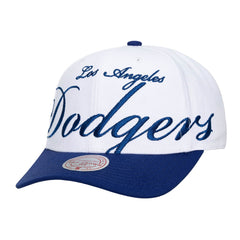 White/Royal Los Angeles Dodgers Mitchell & Ness Unisex XL Script Pro Crown Snapback Hat