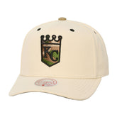 Cream Kansas City Royals Mitchell & Ness Unisex Camo Logo Pro Crown Snapback Hat