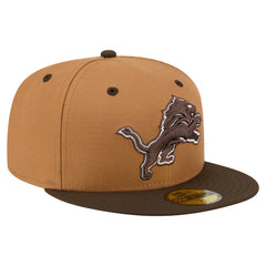 Two-Tone Walnut 59FIFTY Fitted Hat - Detroit Lions Hats