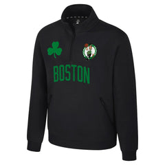 Boston Celtics Stadium Essentials Unisex First Team Trainer Quarter-Zip Pullover