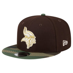 Adult Burnt Wood Camo 9FIFTY Snapback Hat - Minnesota Vikings Hats