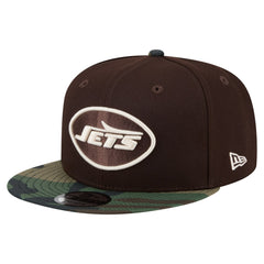 Adult Burnt Wood Camo 9FIFTY Snapback Hat - New York Jets Hats
