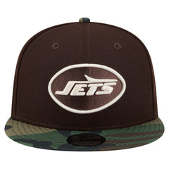 Adult Burnt Wood Camo 9FIFTY Snapback Hat - New York Jets Hats