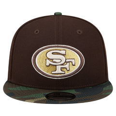 Adult Burnt Wood Camo 9FIFTY Snapback Hat - San Francisco 49ers Hats