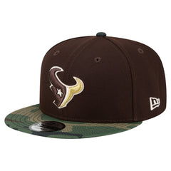 Adult Burnt Wood Camo 9FIFTY Snapback Hat - Houston Texans Hats