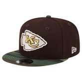 Adult Burnt Wood Camo 9FIFTY Snapback Hat - Kansas City Chiefs Hats
