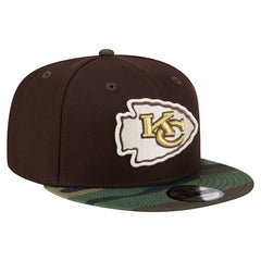 Adult Burnt Wood Camo 9FIFTY Snapback Hat - Kansas City Chiefs Hats