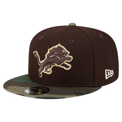 Adult Burnt Wood Camo 9FIFTY Snapback Hat - Detroit Lions Hats